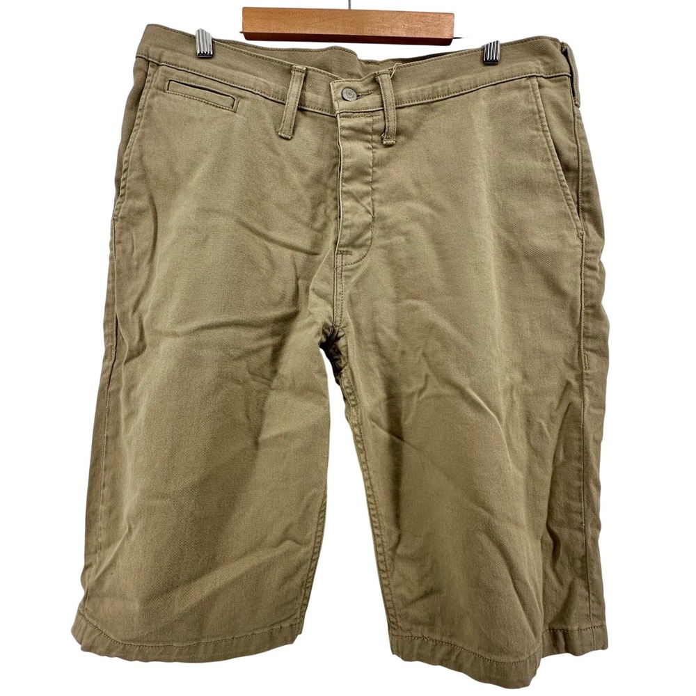 Levis 511 Slim Fit Chino Shorts Mens W38 Tan‎ Khaki Button Fly 22666-0001